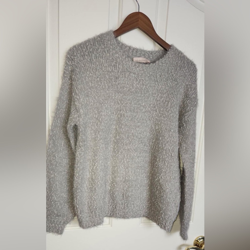Philosophy Grey Oversized Sweater